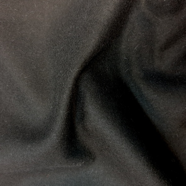 Wool Serge Black FLAME RETARDANT